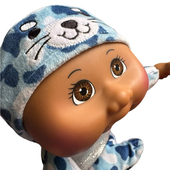 Cabbage Patch African-American doll blue sea otter toy baby doll - Picture 2 of 7
